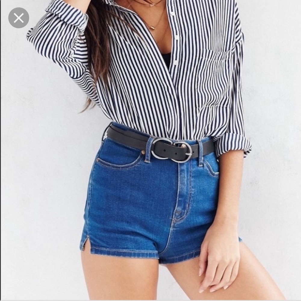 BDG Super High Waisted Denim Shorts